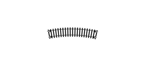 Image of Hornby R604 OO Gauge 1st Radius Curve Track - Extra Track Pieces for Model Railway Sets, Model Train Track Pieces - Scale 1:76