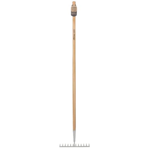 Image of Draper Heritage 99015 Stainless Steel Garden Rake with Ash Handle
