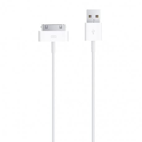 Image of DIGITAL VANGUARD DISCOVERING POSSIBILITIES DV USB Sync and Charging Data Cable compatible with iPhone 4/4s, 3G/3GS, iPad 1/2/3, 30-Pin Cables Charger Lead - 1M White