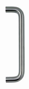 Image of Jedo D Shaped Bolt Through Pull Handle 300 x 22mm Satin Stainless Steel