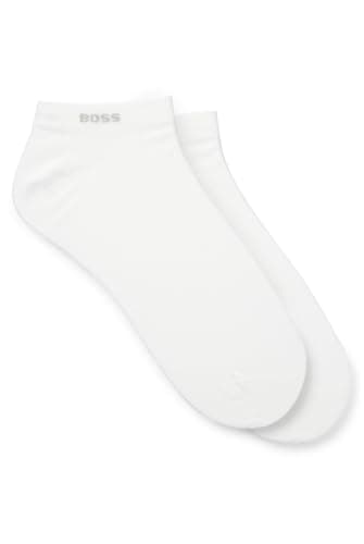 Image of BOSS Men's 2P AS uni CC Ankle Socks, New-White100, 39-42 (Pack of 2)