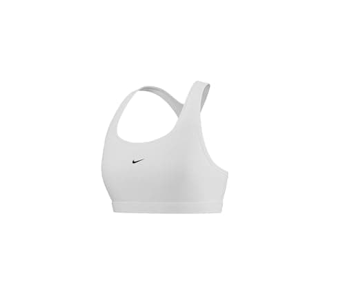 Image of NIKE DX6817-100 W NK SWSH LGT SPT Bra Sports Bra Women's White/Black Size XS