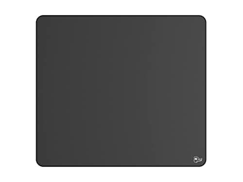 Image of GLORIOUS Gaming Elements ICE Gaming Mousepad - Glass Infused Cloth Surface for Speed & Precision, Stitched Edges, Anti Slip Base, Cool to the Touch, ICE (430 x 380 x 3mm) - Black