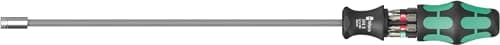 Image of Wera Screwdriver with Bit Magazine, Kraftform Kompakt 27 XL Universal 1, 1 Bitholding Screwdriver with Rigid Blade - 05051028001