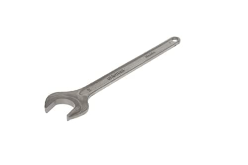 Image of GEDORE 894 55 Single Open-Ended Spanner, 55 mm, with Hanging Hole, High-Quality Vanadium Steel, Anti-Glare Look, Steel Grey, According to DIN 894