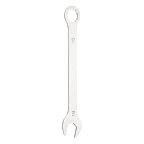 Image of sourcing map Super Thin Combination Wrench 16mm Metric 12-Point Box and Open End Stainless Steel Double Ended Spanner Tool for Automotive Pipe Furniture Machinery DIY Repair, Silver