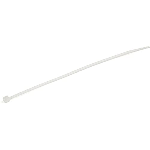 Image of StarTech 1000-Pack 6"(15cm) Cable Ties - 1/8"(3.6mm) wide, 1-3/8"(39mm) Bundle Diameter, 40lb(18kg) Tensile Strength, Nylon Self Locking Zip Ties with Curved Tip, UL Listed, White - TAA
