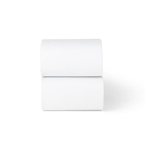 Image of Snuz Cot Sheets 140 x 70 Fitted - 2 Pack Soft Jersey Cotton Cot Bed Sheets, Machine Washable, Breathable & Tumble Dryer Safe, White