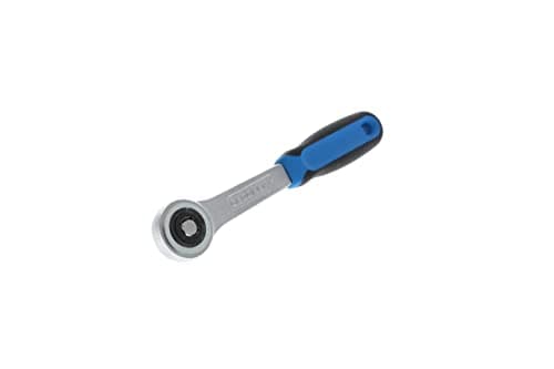 Image of GEDORE Ratchet handle with coupler, for 1/4", 6.3 mm drive, 18° reverse angle, with push-through square, 2C grip, 2093 Z-94
