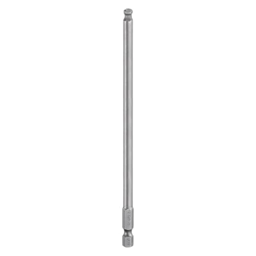Image of sourcing map Ball End Hex Screwdriver Bit 5mm (H5.0) Tip 1/4" Hex Shank 150mm (6") Long Magnetic Ball Head Bits Industrial Grade S2 Steel Metric Screw Driver Bit