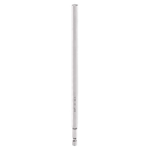Image of sourcing map Flat Hex Head Screwdriver Bit 8mm (H8) Tip 1/4" Hex Shank 200mm (8") Long Magnetic Professional Grade S2 Steel Metric Hexagon Screw Driver Drill Bits Power Wrench