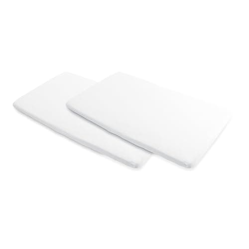 Image of Maxi-Cosi Iris2 Bedsheets for The Mattress of Maxi-Cosi Iris2 Ultra-Compact & Lightweight 2-in-1 Travel cot (Pack x2), White