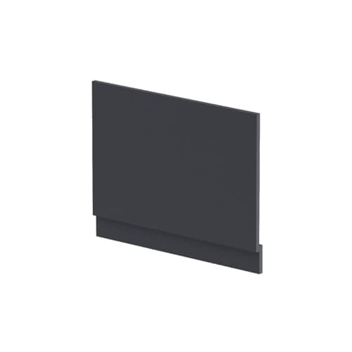 Image of nuie BPR1412 Modern Bathroom Straight Bath End Panel and Plinth, 560 x 730 x 36mm, Satin Anthracite