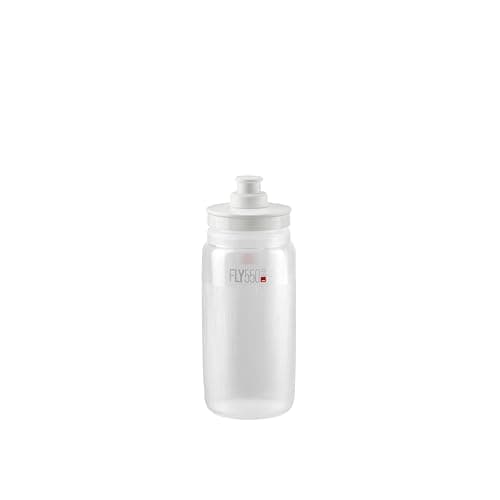 Image of ELITE Fly Tex Water Bottle Clear – Insulated Cycling Bottle with Thermal Protection – Lightweight & BPA-Free – 550ml – For Road Bike, MTB & Gravel Cycling