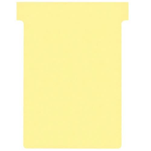 Image of T-Cards 160gsm Tab Top 15mm W92x Bottom W80x Full H120mm Size 3 Yellow Ref 2003004 [Pack 100] + Free finchley Refill Pen (1)