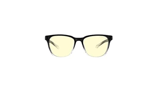 Image of Gunnar Gaming and Computer Eyewear - Berkeley, Onyx/Fade Frame, Amber Lens - Blocks 65% Blue Light & 100% UV Light - Reduces Eye Strain & Dryness - Unisex Adults