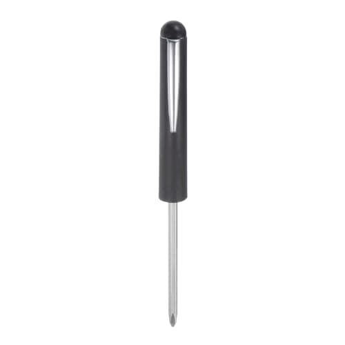 Image of sourcing map Non-Magnetic Pocket Screwdriver 4mm Phillips 3mm Slotted Mini Portable Screw Driver with Clip for Mechanical, Electrician, Technician, Black