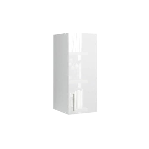 Image of JD Greta 300mm Kitchen Wall Cabinet with Door – Wall Unit – White Gloss – Modern Storage Cupboard