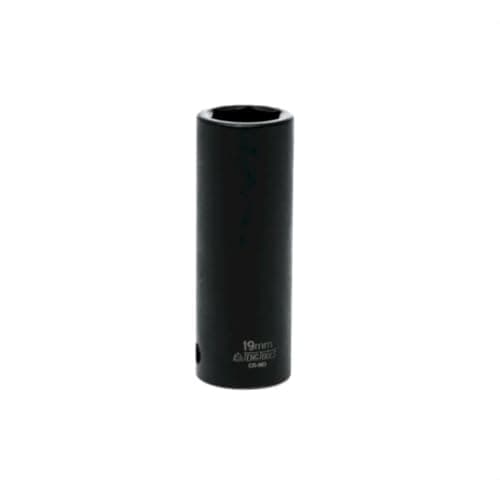 Image of Teng Tools 19MM 1/2 Inch Drive ANSI 6 Point Metric Deep Chrome Molybdenum Impact Socket | Mechanic Tool | Hand Tool - 920619AN
