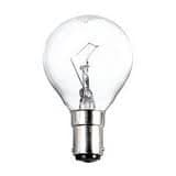 Image of 10 x G45 Golf Ball Light Bulbs 25 Watt Clear Small Bayonet Cap SBC B15 (15mm wide) in Clear Glass Finish