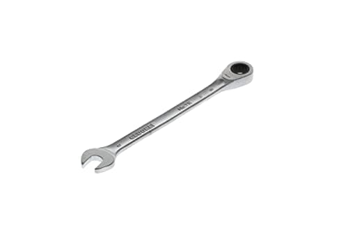 Image of GEDORE Open-ended spanner with ring ratchet, AF 8 mm, Flat, Bi-hex, UD profile, Spanner, 7 R 8