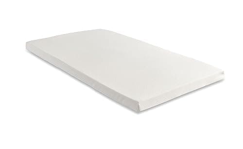 Image of Starlight Beds Small Single Memory Foam Mattress Topper – 5cm Thick with Removable, Washable Cover, White – 2ft6 x 6ft3 (75x190x5cm)