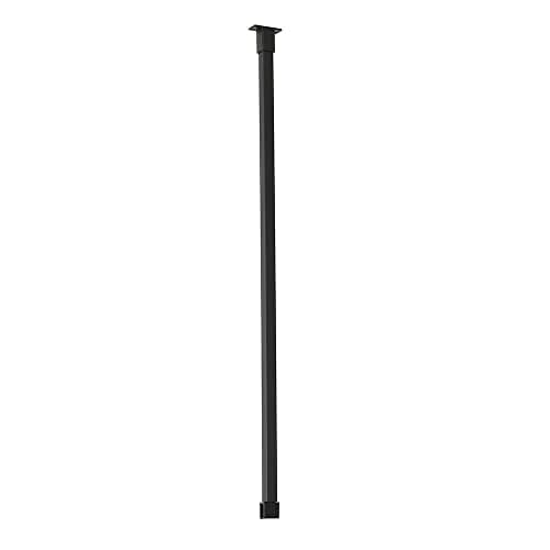 Image of Milano Nero 820mm Ceiling Mounted Shower Enclosure Screen Support Arm Bar - Black