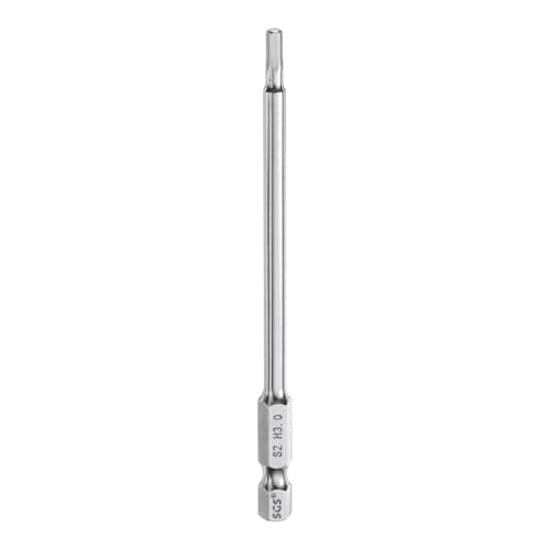 Image of sourcing map Hex Head Wrench Drill Bit 3mm (H3) Metric 1/4" Hex Shank 100mm (4") Long Magnetic S2 Steel Screwdriver Bits Industrial Grade Hexagon Flat Tip Drill Bits for Screws