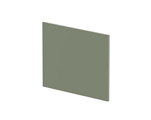 Image of nuie NMP831 Modern Bathroom Square Shower Bath End Panel, 540 x 680 x 18mm, Satin Green