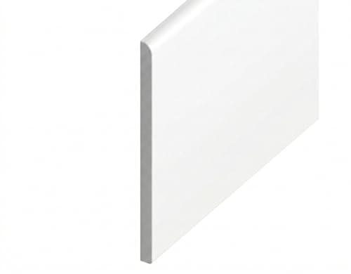 Image of Windows 4 You uPVC Flat Board White 400 mm – PVC Flat Board Panel, Rigid Plastic Trim Board for Soffit & Fascia, White Plastic Sheet for Interior & Exterior Use, Multiple Length Options (1 m)