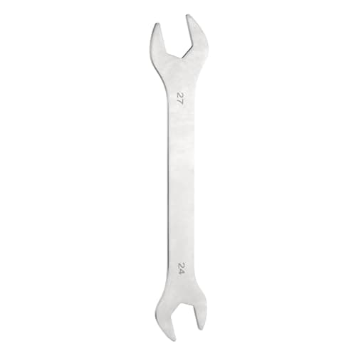 Image of sourcing map Super Thin Open End Wrench 24x27mm Metric Lightweight U-Shaped Spanner Double End Wrenches for Automotive Repair Furniture Assembly, Gray