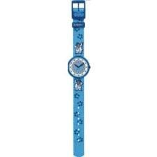 Image of Flik Flak FLN003 – Unisex Adult Men's Blue Nylon Strap Round Crystal Dial Watch with High Contrast Hands