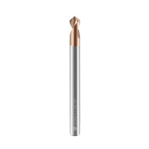 Image of ZZBD-CT Carbide Spotting Drill Bits 90 Degree TiSiN Coated for Alloy Steels,Carbide Steel, Stainless Steel etc.1 Pcs D6*50mm