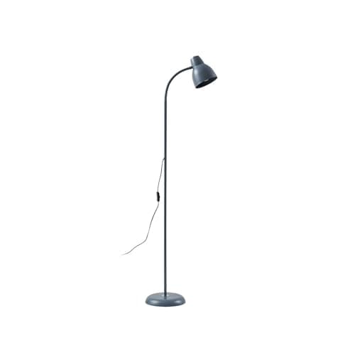 Image of Lindby Floor Lamp Tebbi in Silver Made of Metal for e.g. Living Room & Dining (1 Light Source, E27) from Standard