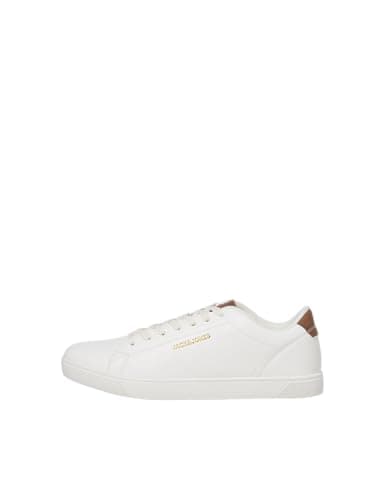 Image of JACK & JONES Men's Jfwboss Pu Sneaker, White, 8 UK