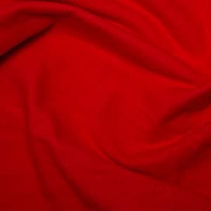 Image of DFL Brushed Winceyette Fabric - 100% Cotton Flannel Material - Winter Fabric for Pyjamas, Bedding, Baby Blankets and Crafts - 116cm Wide - Available in Multiple Colours(Red, Per Metre)