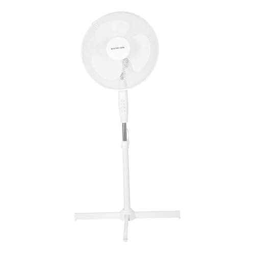 Image of A2Z Pedestal Fan 16 Inch 3-Speed Setting Wide Angled Oscillating Electric Standing - Pedestal Fans PF11601 White