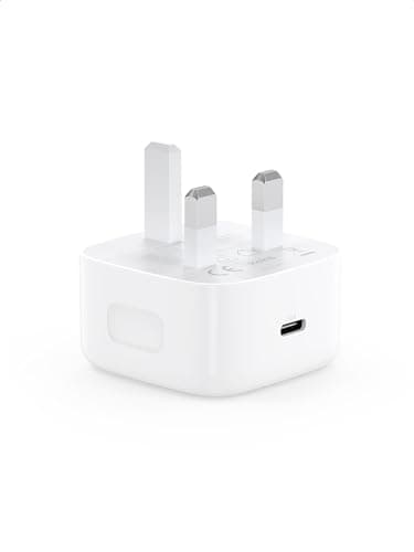 Image of UGREEN 20W USB C Plug Supports Max 20W PD Fast Charger Type C Plug Power Adapter Compatible with iPhone 17/16/15/15 Pro/14/13/SE 3, iPad Air 5, iPad Mini 6, Galaxy S24/S23, Pixel 9/8, iWatch 9, White