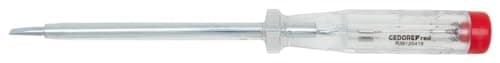 Image of GEDORE red Test screwdriver with impact-resistant handle, Measuring range 220 - 250 volts, Blade length 140 mm, R38120419