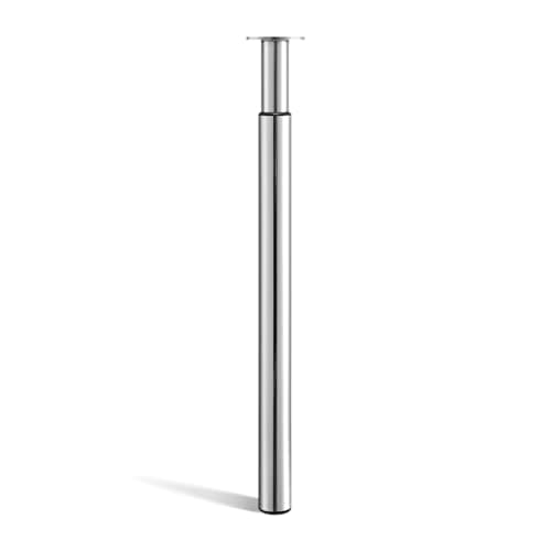 Image of GREENSAPPIRE Table Leg Adjustable Height 710mm-1100mm Breakfast Bar Worktop Support Table Leg Brushed Steel for Furniture Dining Table Coffee Table Bar Table (Chrome, 1 PCS)