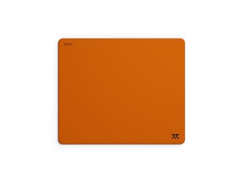 Image of Fnatic MAX Focus 3 L Pro Gaming Mouse Mat, Sunrise Orange Smooth Cloth Control Surface, Water Resistant Coating, for Esports with Non-Slip Poron Foam Base and Micro-Knit Stitched Edges (480x400x6mm)