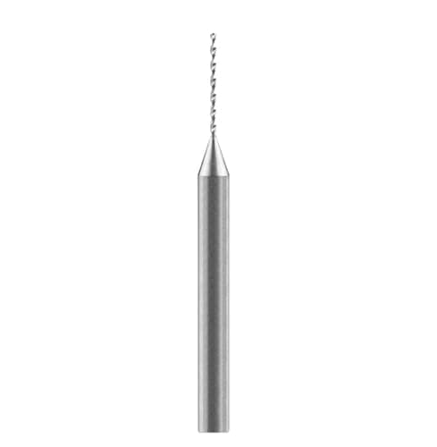 Image of 1pc Micro Drill Bit Twist For Hole Shank D3 CNC Lathe Monolithic Metal 0.15mm To 1.5mm(Uncoated-Shank D3mm,0.18mm)