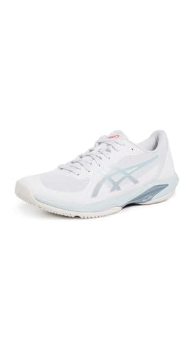 Image of ASICS Women's Solution Swift FF 2 Tennis Shoes, White/Sky, 9