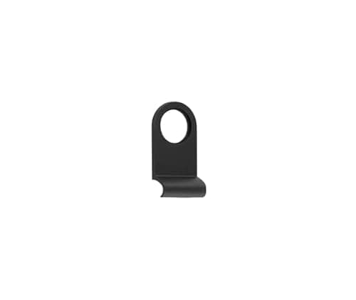 Image of Ironmongery Solutions® Jedo Plain Cylinder Pulls Recessed Door and Cabinet Finger Pulls Durable Metal Construction Fixings Included (Black)