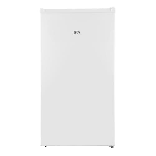 Image of SIA SFR44WE 83L White Freestanding Under Counter Fridge With Chiller 2 Glass Shelves, Interior Light, E Energy Rating, 2 Year Manufacturer Warranty