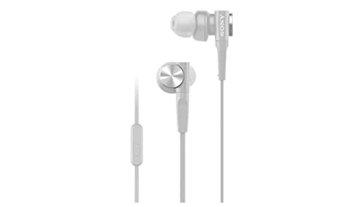 Image of Sony MDR-XB55AP In-Ear Extra Bass Headphones with mic for phone calls -Grey