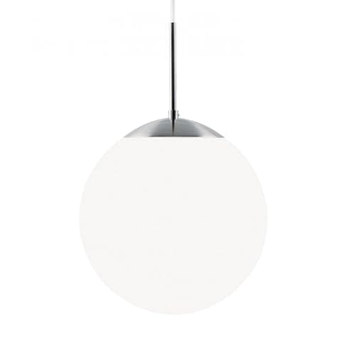 Image of Nordlux Cafe 20 single dome ceiling pendant light (39563001, white opal glass, 20 cm, 60w max E27)