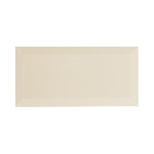 Image of Devon Bevelled 100x 200 Metro Brick Ceramic Tile (1, Bone)