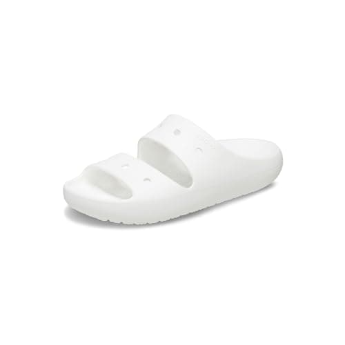 Image of Crocs Unisex Adults, Classic Sandal v2, White, 5 UK Men/ 6 UK Women