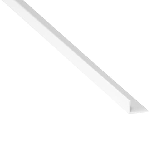 Image of PVC Unequal Angle Trim, 15mm x 10mm, 90 Degree, White, 1 Metre